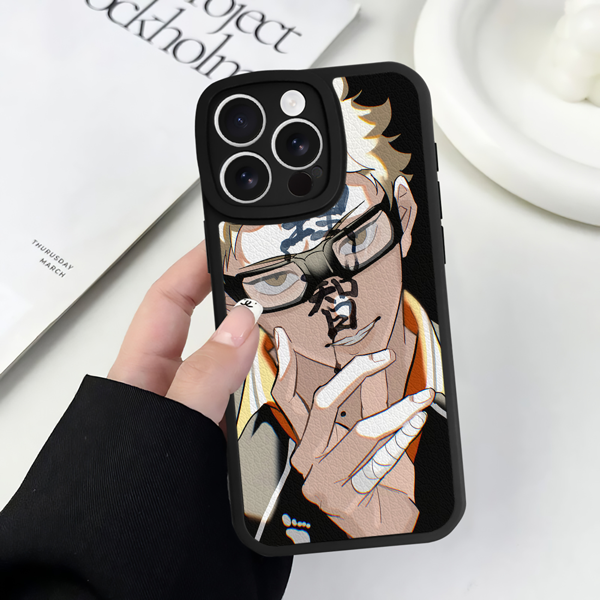 （画像用） ハイキュー!! Haikyu!! 【iPhone 16シリーズ対応】シリコンスマホケース（レザー調） 材質：シリコン
